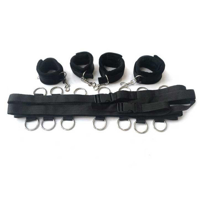 Ремінна система для фіксації Dreamtoys Blaze Bed Restraint Set Садо-мазо
