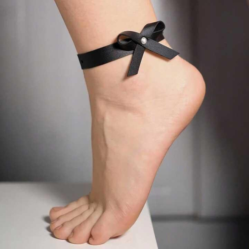 Жіночі браслети на ноги SV Leather Ankle з бантиками, 2 шт.