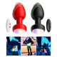 Анальна пробка Light Anal Plug світиться вібро Д/У 3,5*9 см червона