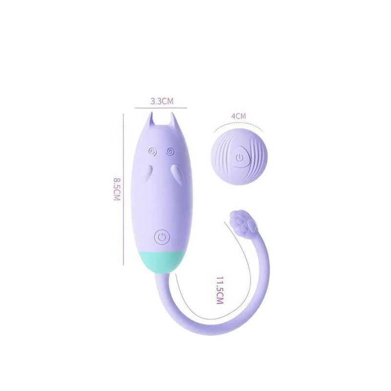 Клиторальный вибратор We Love QiQi Lilo кошечка USB с пультом Д/У фиолетовый