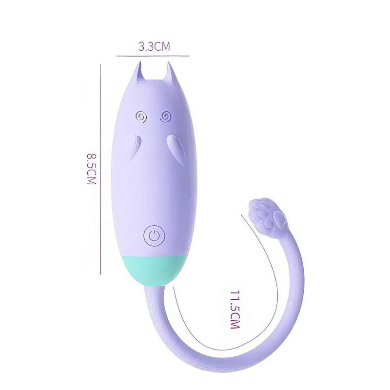 Клиторальный вибратор We Love QiQi Lilo форма кошечки USB фиолетовый без Д/К