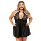 Эротический комплект большого размера Черный XL-XXL (50) со стрингами