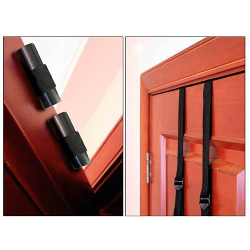Дверна секс-гойдалка Tentation Door Straps, Чорна, для БДСМ-ігор