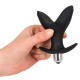 Анальная пробка-расширитель Black Velvets Vibrating Anchor Plug L, мягкая с вибрацией