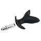 Анальная пробка-расширитель Black Velvets Vibrating Anchor Plug L, мягкая с вибрацией