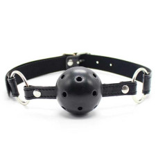БДСМ Кляп-шар для рта Mouth Ball, Черный