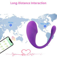 Смарт вибратор Love Spouse USB с ДУ, силиконовый, 9,5 см, розовый