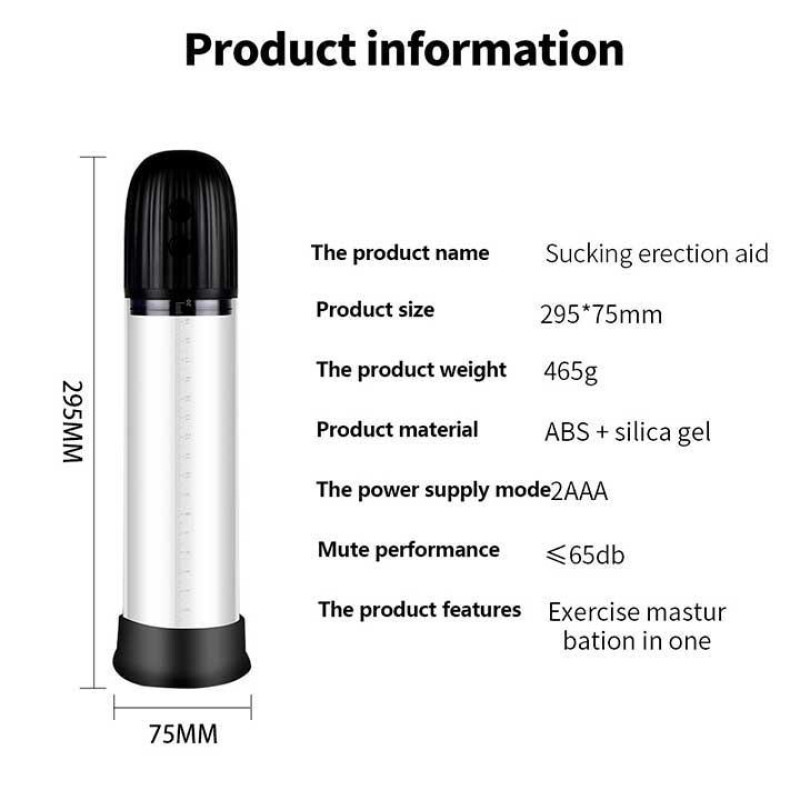 Автоматическая вакуумная помпа для пениса Rebel Automatic Pump