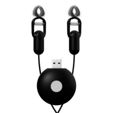 Вибрационные зажимы для сосков GALAKUin USB 10 режимов, Черные