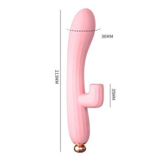 Вакуумный вибратор-кролик LILO Emily USB, розовый