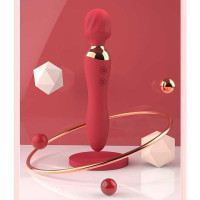 Двусторонний вибратор Night stories USB Красный