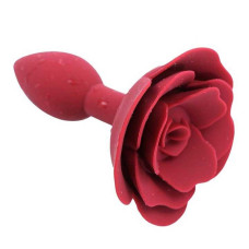 Анальная пробка SILICON ROSE Бордо 11*3 см