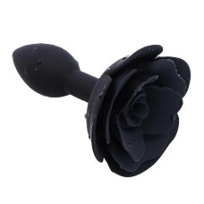 Анальна пробка SILICON ROSE, Чорний, 11*3 см