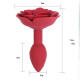 Анальна пробка SILICON ROSE, Чорний, 11*3 см