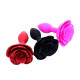 Анальна пробка SILICON ROSE, Чорний, 11*3 см