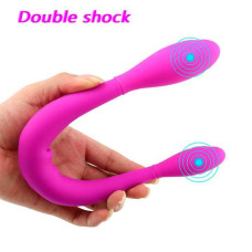 Двосторонній гнучкий вібратор Toy Joy Infinity Double Dildo Рожевий
