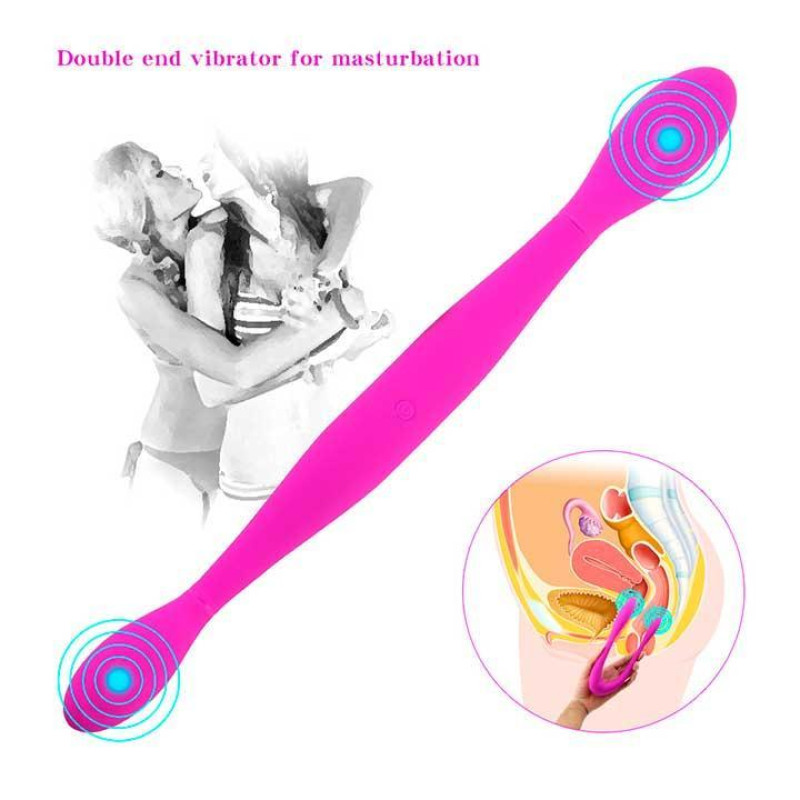 Двосторонній гнучкий вібратор Toy Joy Infinity Double Dildo Рожевий