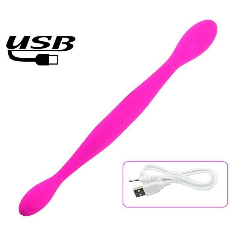 Двосторонній гнучкий вібратор Toy Joy Infinity Double Dildo Рожевий