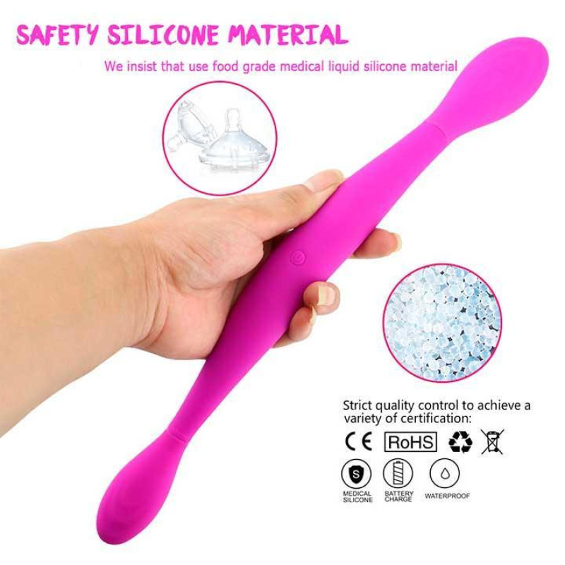Двосторонній гнучкий вібратор Toy Joy Infinity Double Dildo Рожевий