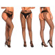 Колготки Very Sexy Shine с открытым доступом и стразами - Чёрный - XS/S/M