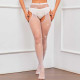 Колготки Very Sexy Shine з відкритим доступом та стразами, білі, розміри XS/S/M, еротична білизна