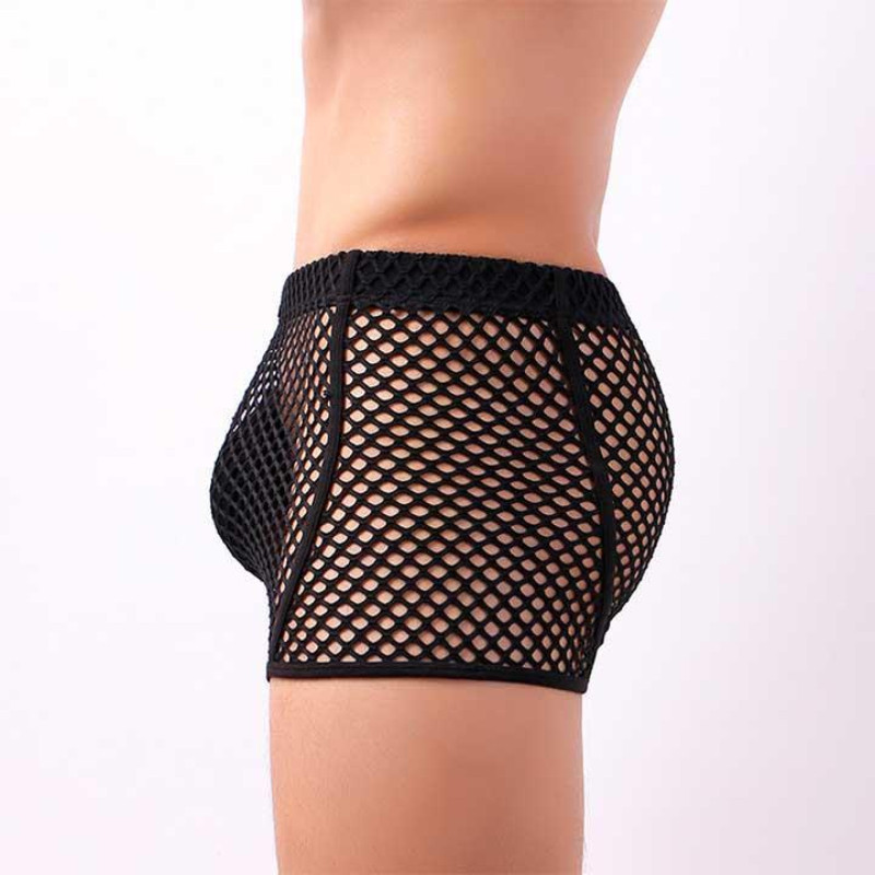 Мужские трусы боксеры Clever-Menmode в сетку черный XL