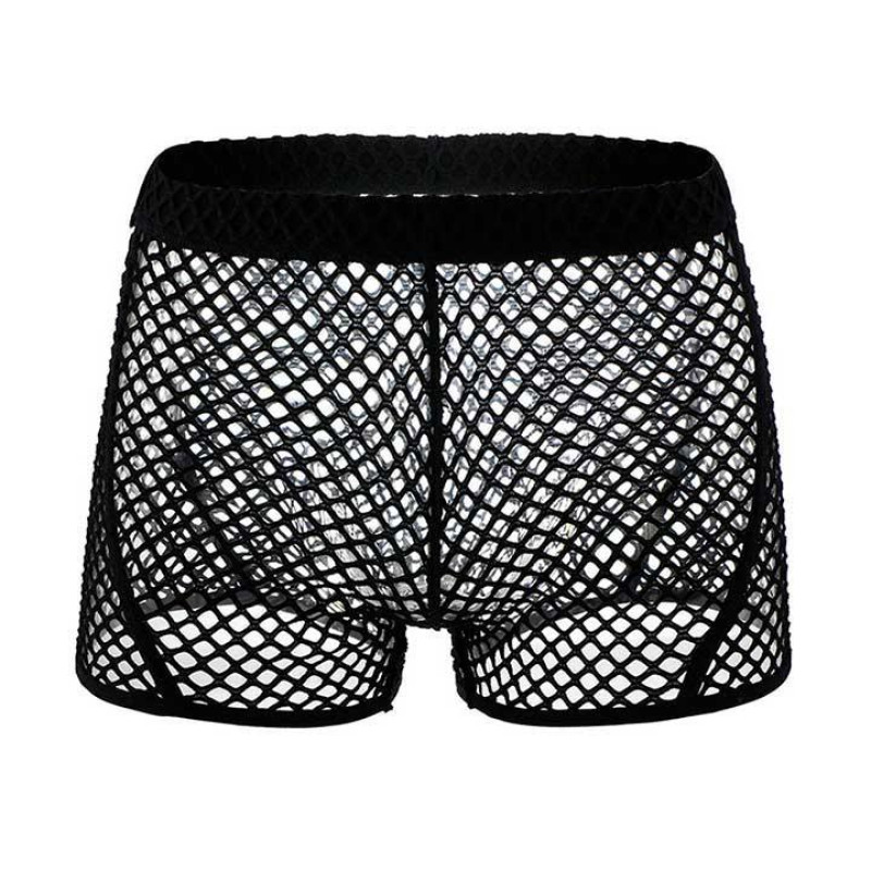 Мужские трусы боксеры Clever-Menmode в сетку черный XL
