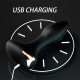Анальная пробка с вибрацией LILO USB Силиконовая Чёрная 13*3 см