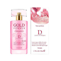 Інтимні парфуми жіночі Gold Powder з феромонами, перламутром, 50 мл, Рожеві