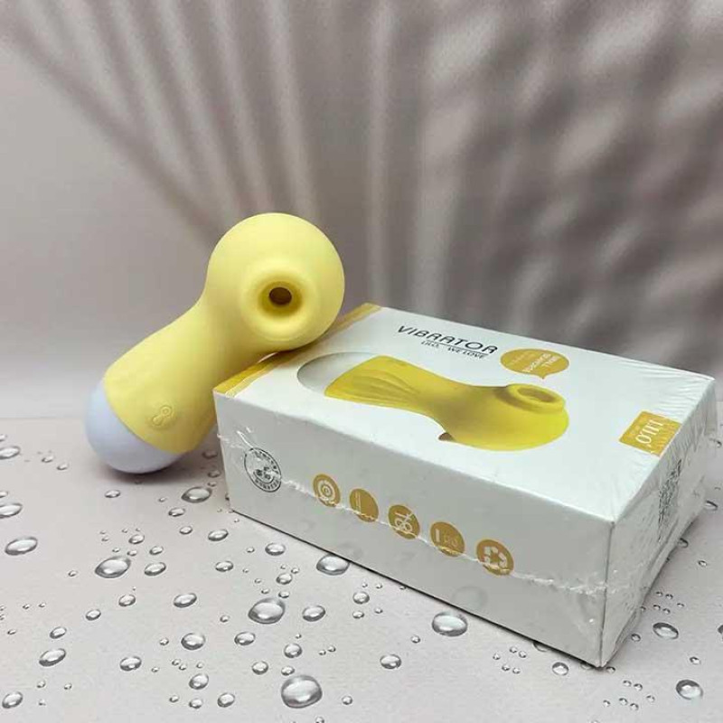 Кліторальний вакуумний вібратор (Вуманайзер) Wo-sex Lilo USB Лимонний