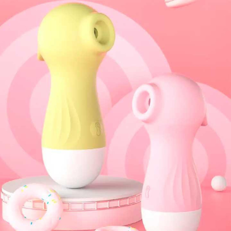 Кліторальний вакуумний вібратор (Вуманайзер) Wo-sex Lilo USB Лимонний