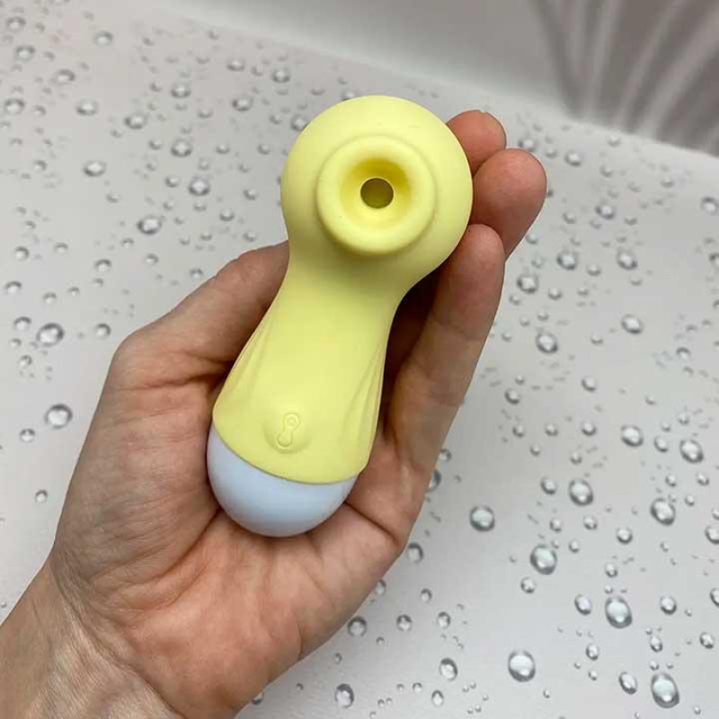 Кліторальний вакуумний вібратор (Вуманайзер) Wo-sex Lilo USB Лимонний