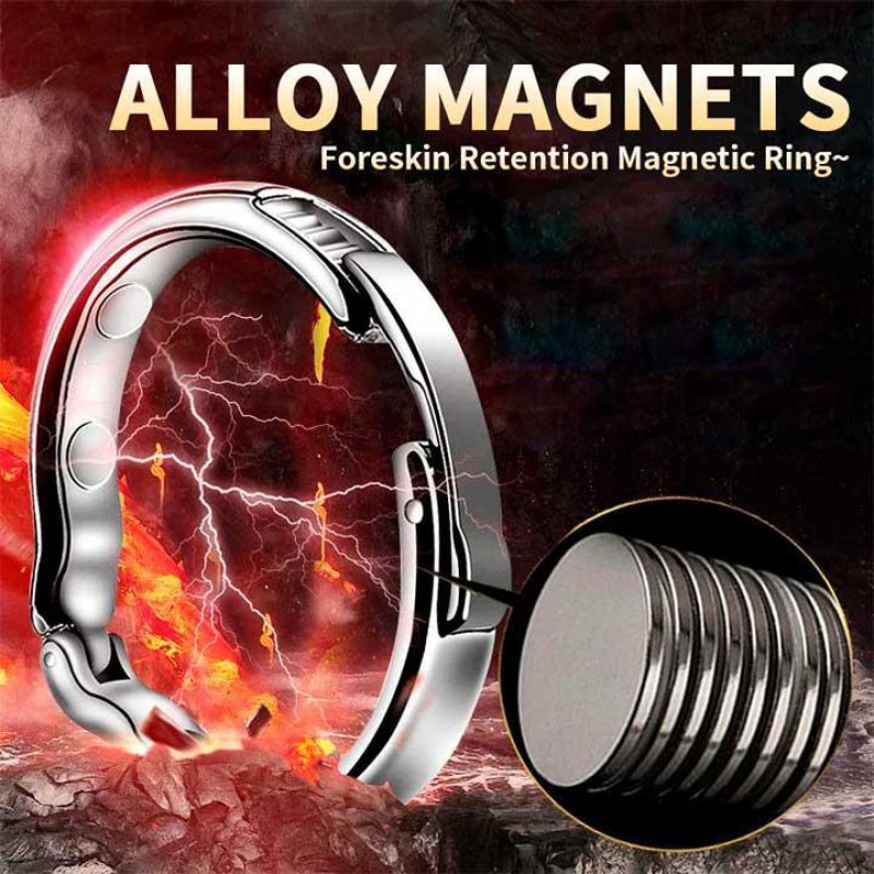 Ерекційне магнітне кільце Alloy, сріблясте