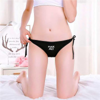 Жіночі трусики на завязках Fuck Me - Чорний - S/M/L - Еротична білизна