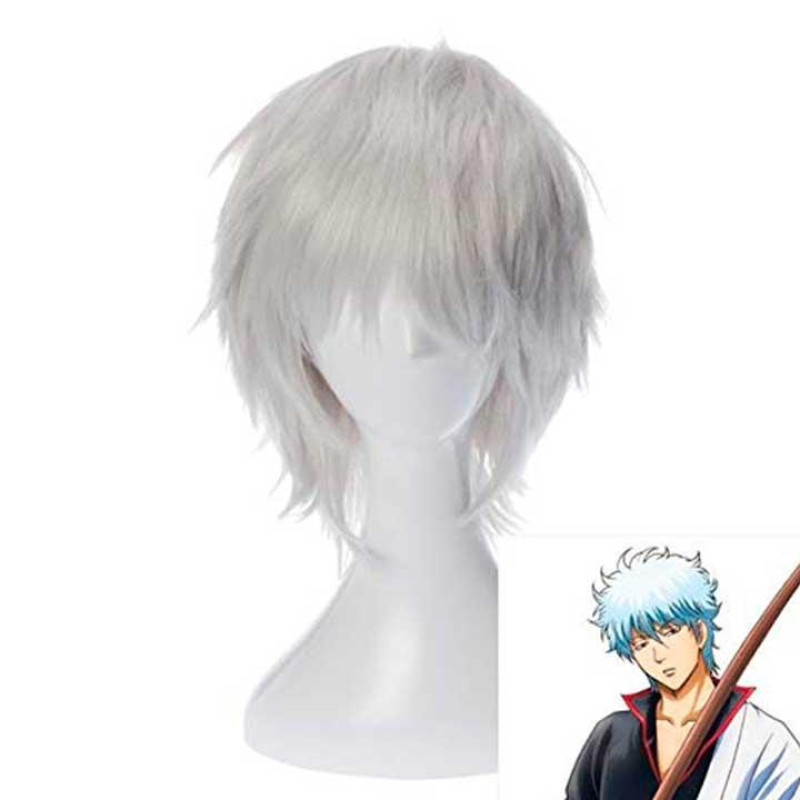 Перука чоловіча косплей аніме Gintama - Сірий