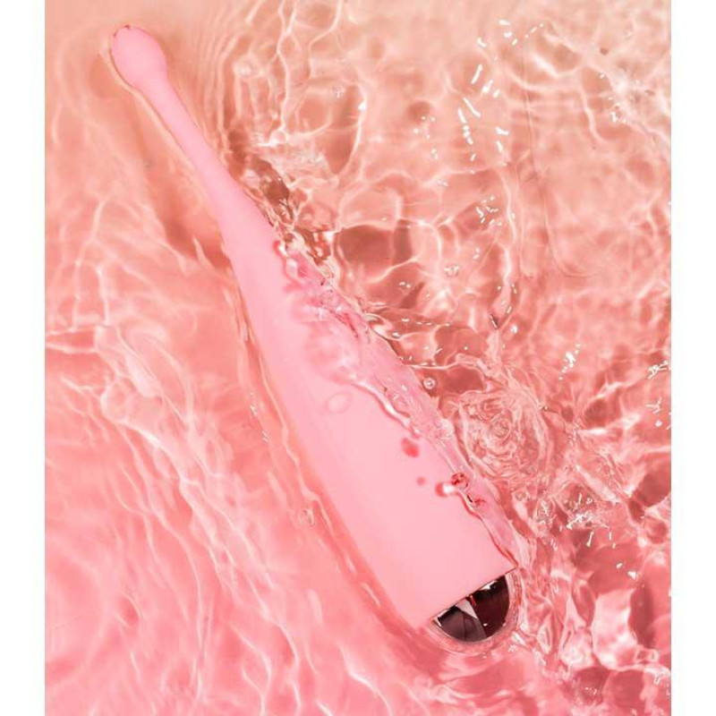 Вибратор Satisfyer Twirling Joy для клитора и сосков, светло-розовый