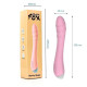 Вібратор Silver Fox G-spot USB, Рожевий