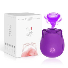 Клиторальный вакуумный вибратор Red Rose Фиолетовый — Keks-Hub