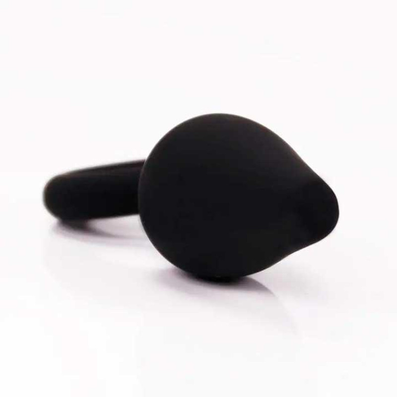 Анальна пробка силіконова з кільцем Velvet Ring 3,4 см