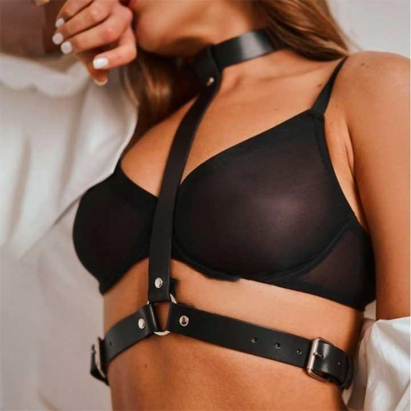 Портупея з нашийником Belt Leather