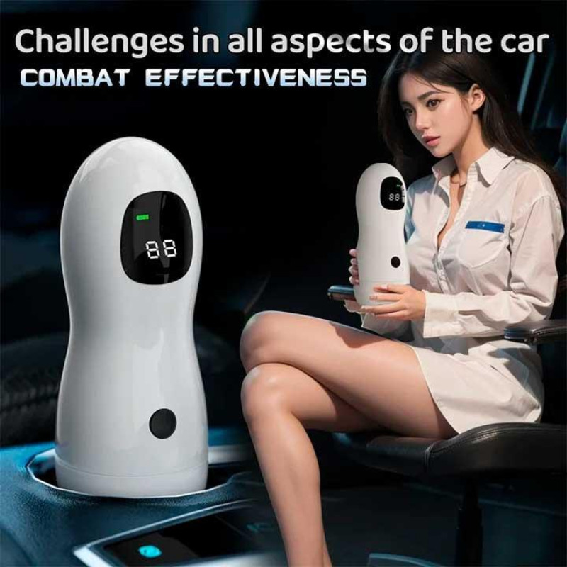 Автоматичний мастурбатор Sex robot з навушниками та дисплеєм USB Type-C