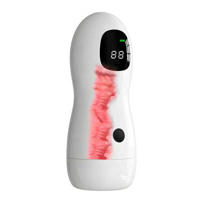 Автоматичний мастурбатор Sex robot з навушниками та дисплеєм USB Type-C