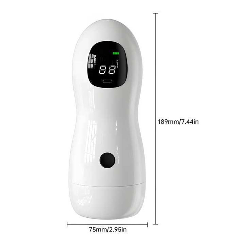 Автоматичний мастурбатор Sex robot з навушниками та дисплеєм USB Type-C