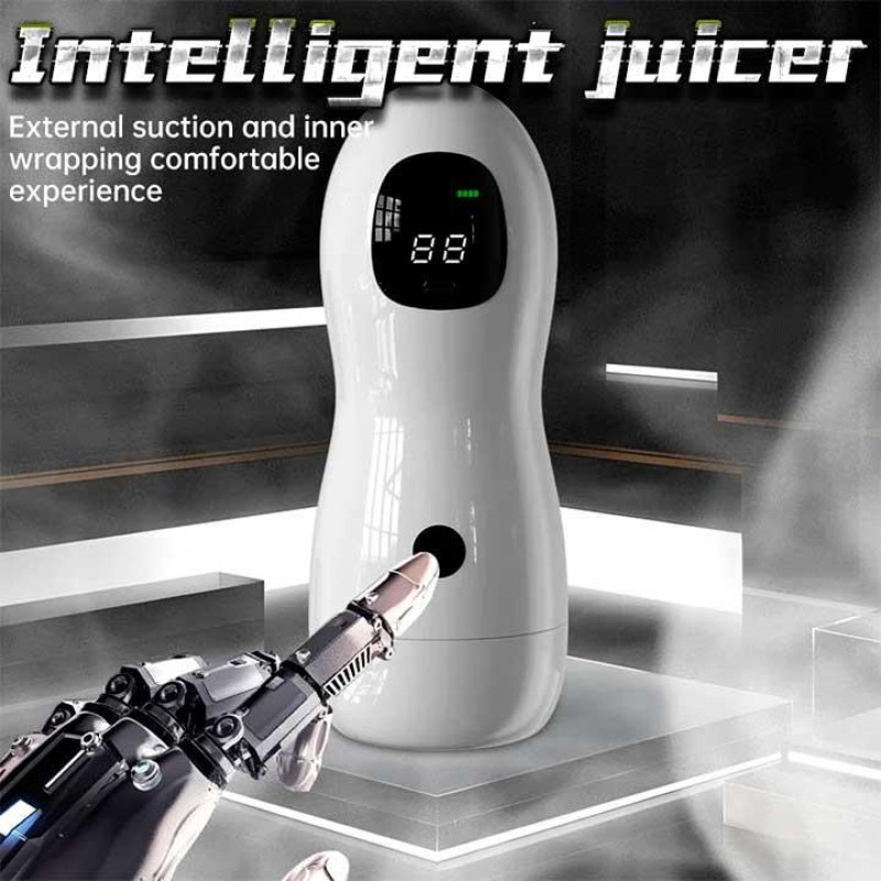 Автоматичний мастурбатор Sex robot з навушниками та дисплеєм USB Type-C
