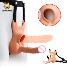 Анальний фалоімітатор на ремені Lovetoy Vibrating Unisex, 10 режимів вібрації