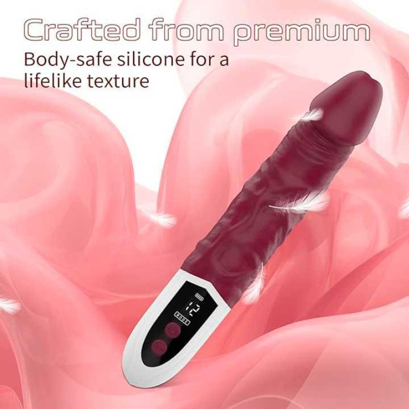 Реалістичний вібратор Satisfyer Lover 12 режимів бордовий