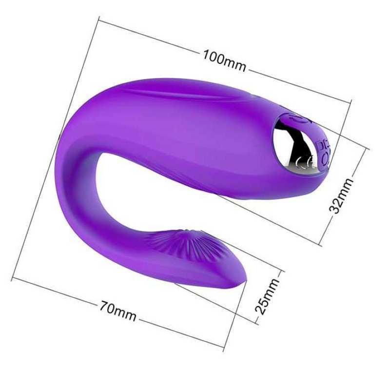 Вибратор для пар G-Sex USB Фуксия