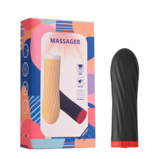 Мінівібратор Rechargeable Silicone Touch 10 режимів чорний — Keks-Hub