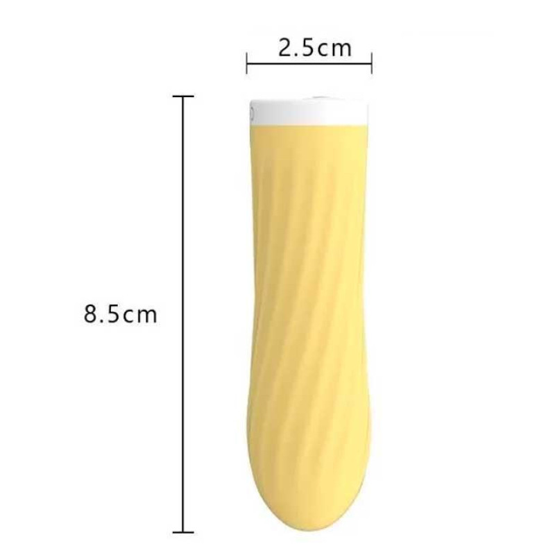 Мінівібратор Rechargeable Silicone Touch 10 режимів вібрації жовтий