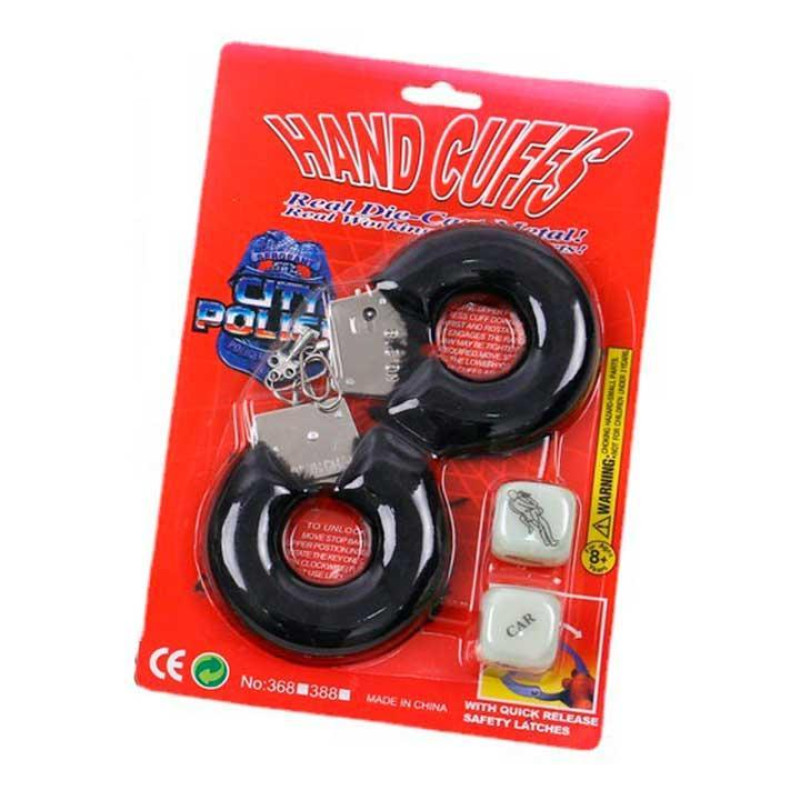 Набор игровой для садо-мазо Hand Cuffes & Cubes, красный